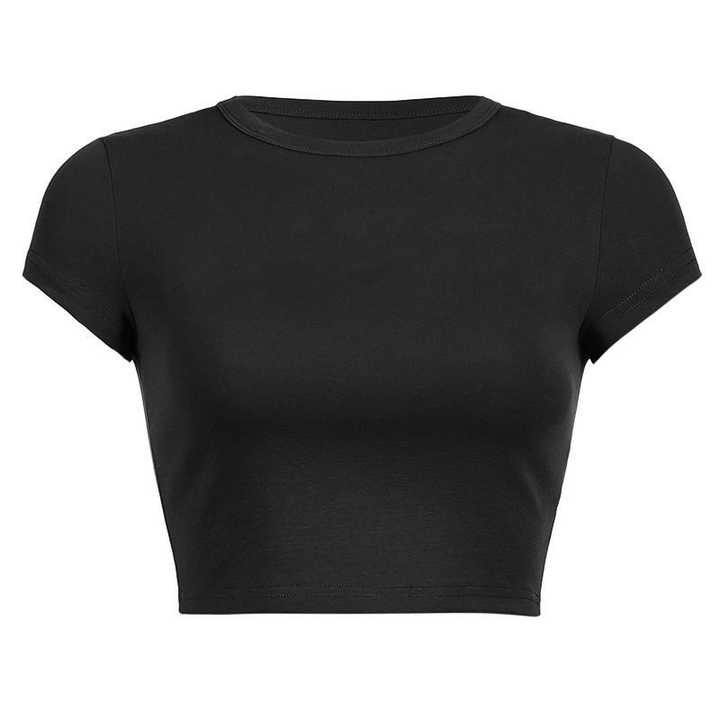 Cropped active workout tank top