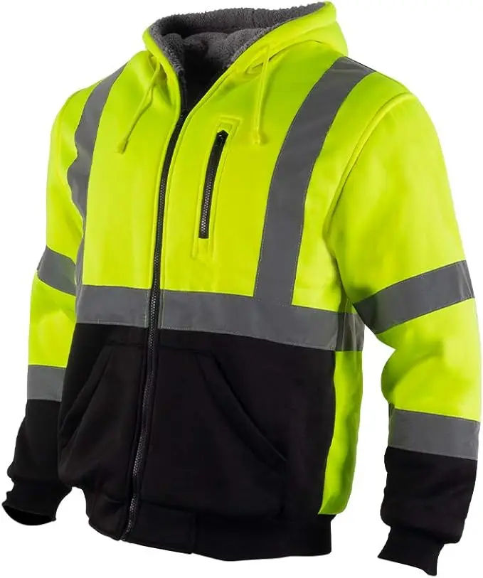Reflective Weatherproof Industrial Safety Bomber Jacket