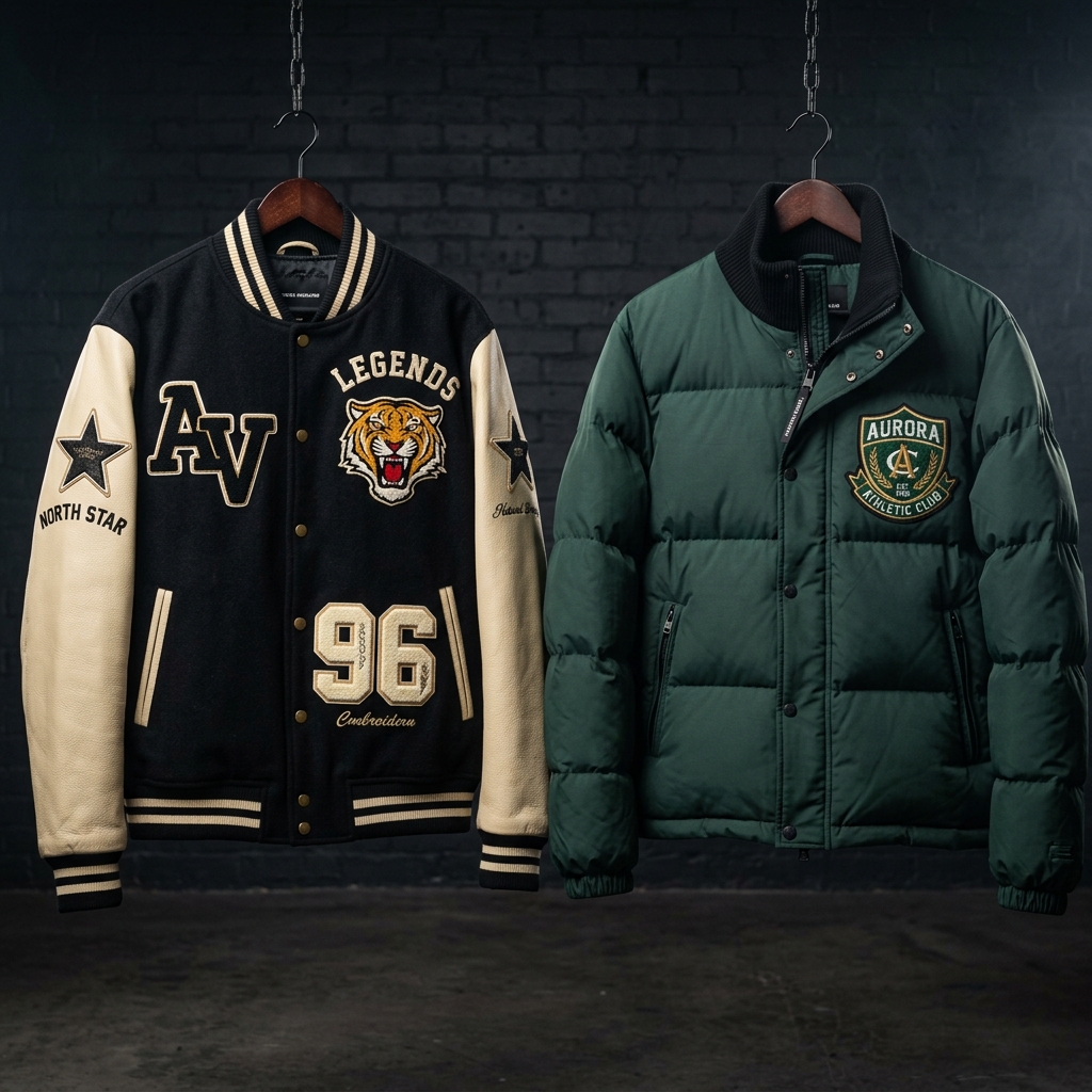 Custom Embroidered Apparel and Varsity Jackets