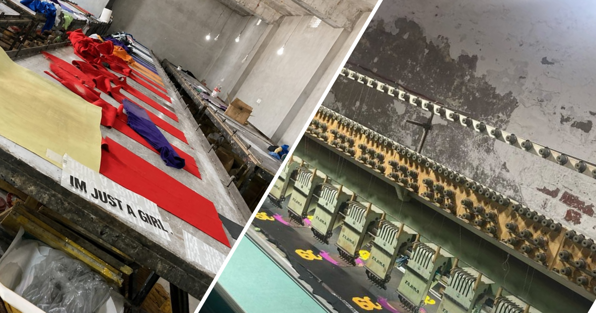 Industrial screen printing and embroidery machines at Bravane Industry