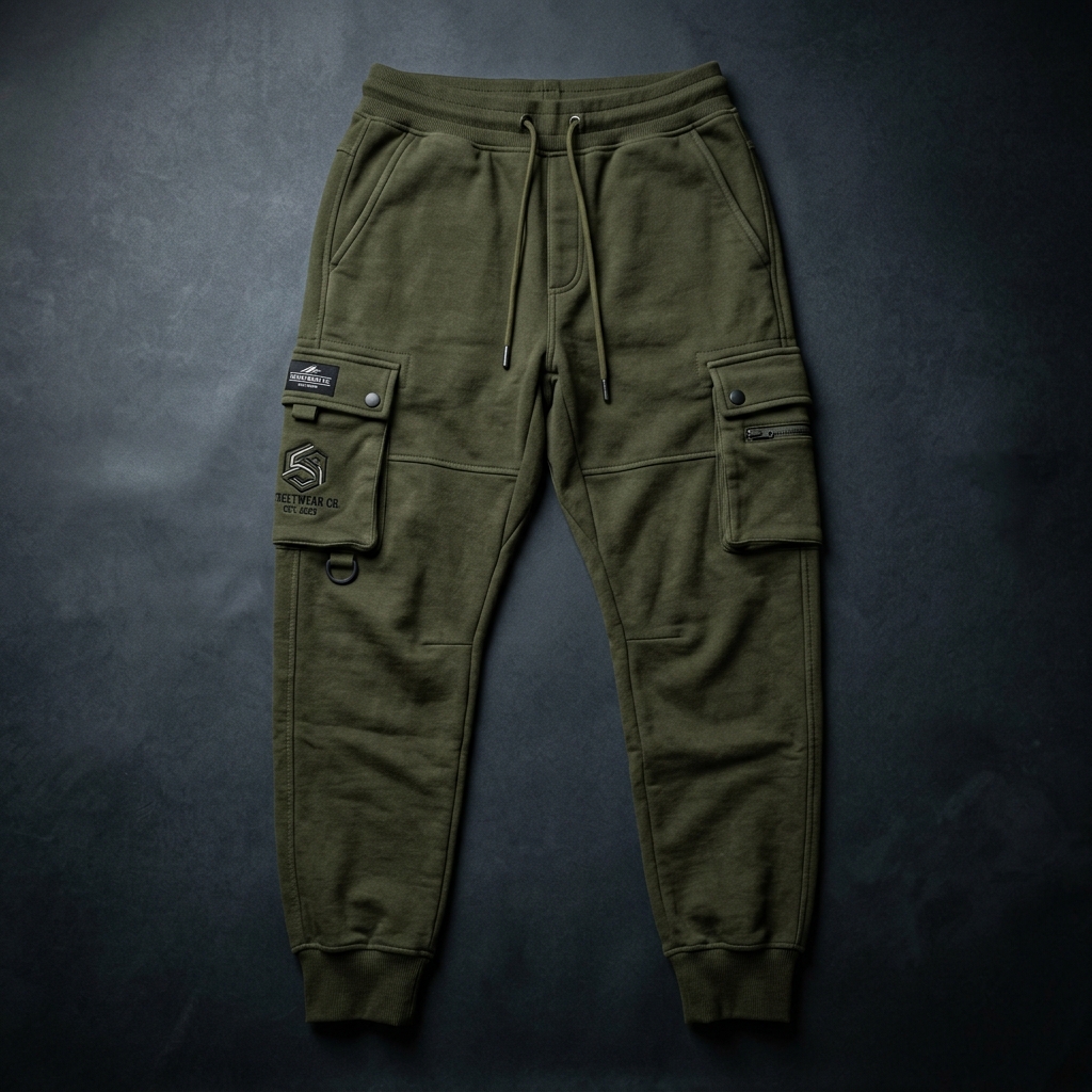 Modular Streetwear Cargo Pants and Relaxed Track Trousers